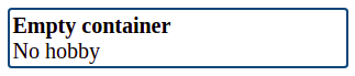 empty-widget and empty-value example